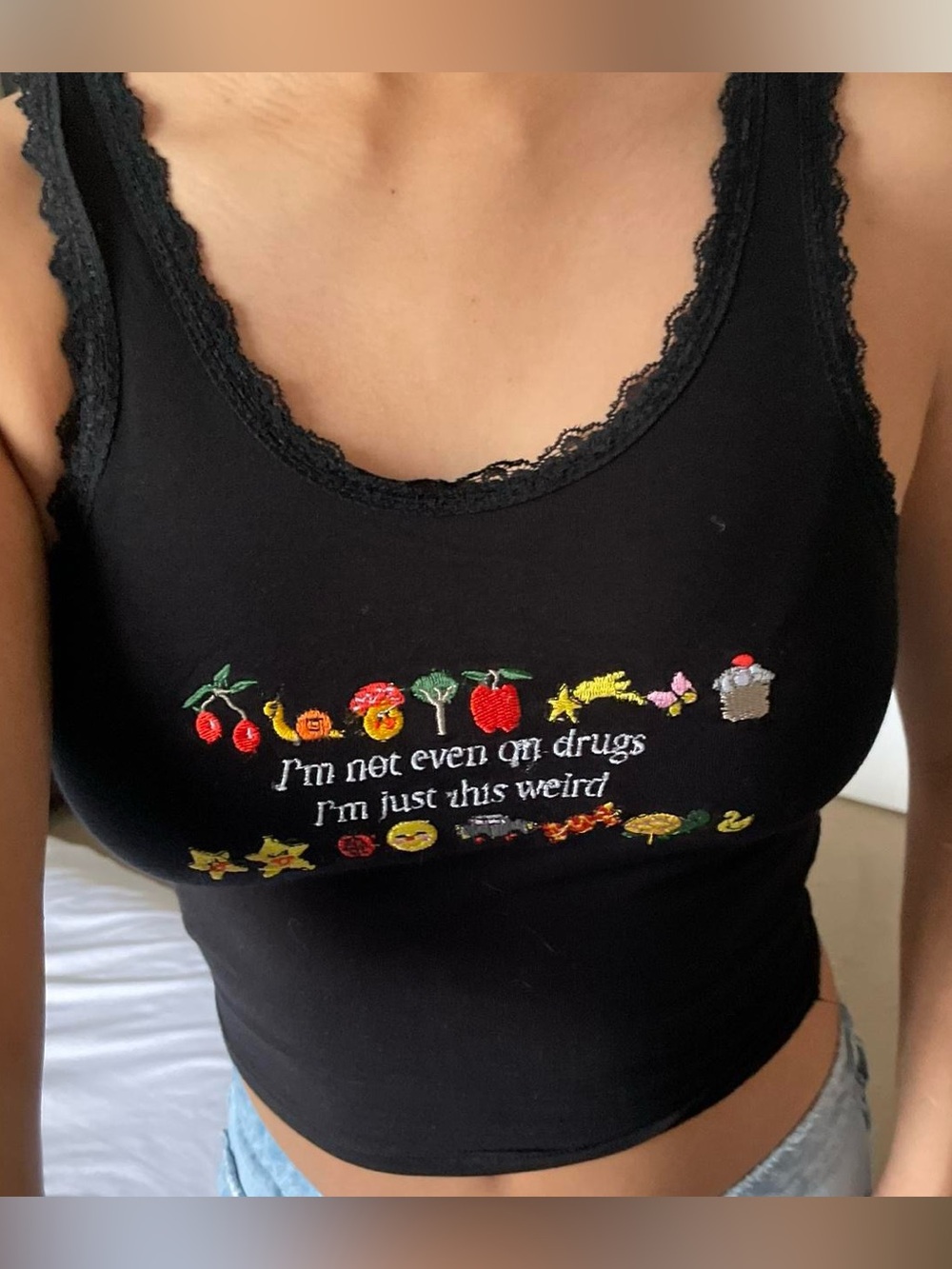 New Omighty Black tank top